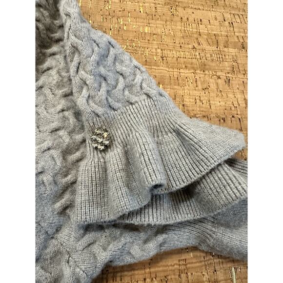 Ontwelfch Gray Sweatshirt Short Sleeves Size 2X Embelishments - Picture 5 of 7